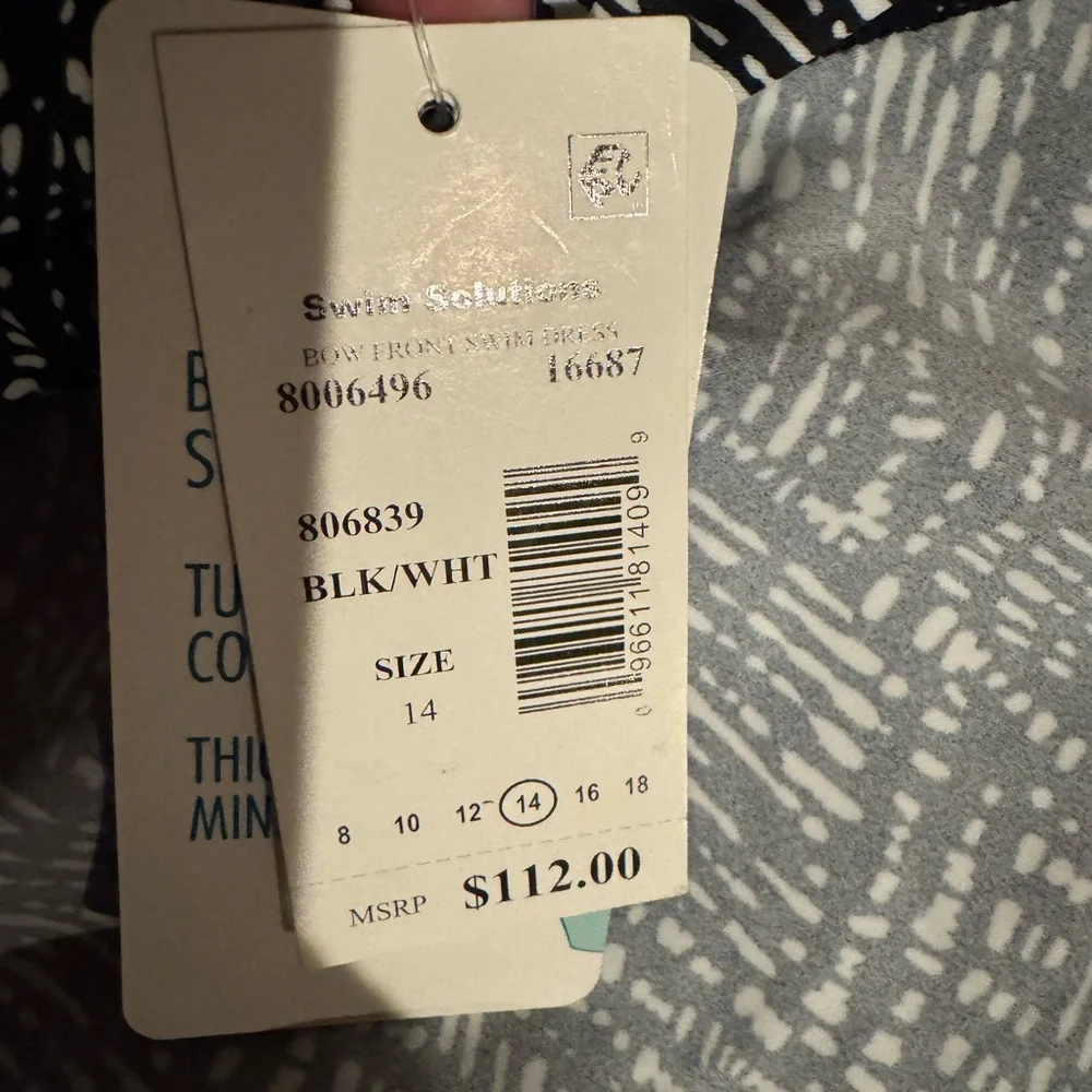 Swim Solutions Black and White Swimwear - Picture 6 of 7